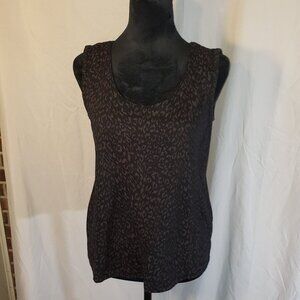 Women's Weekenders S/P Black & Brown Animal Print Top